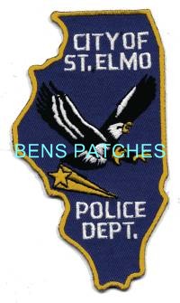 ILLINOIS,SAINT ST ELMO POLICE 1 STATE SHAPED_wm